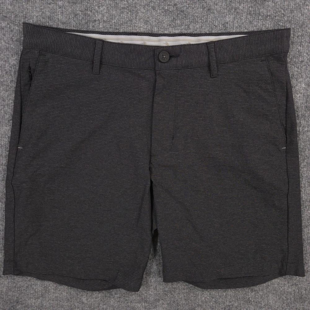 Tommy Bahama Chip Shot IslandZone 8 Inch Shorts Mens 33 Black Performance Golf